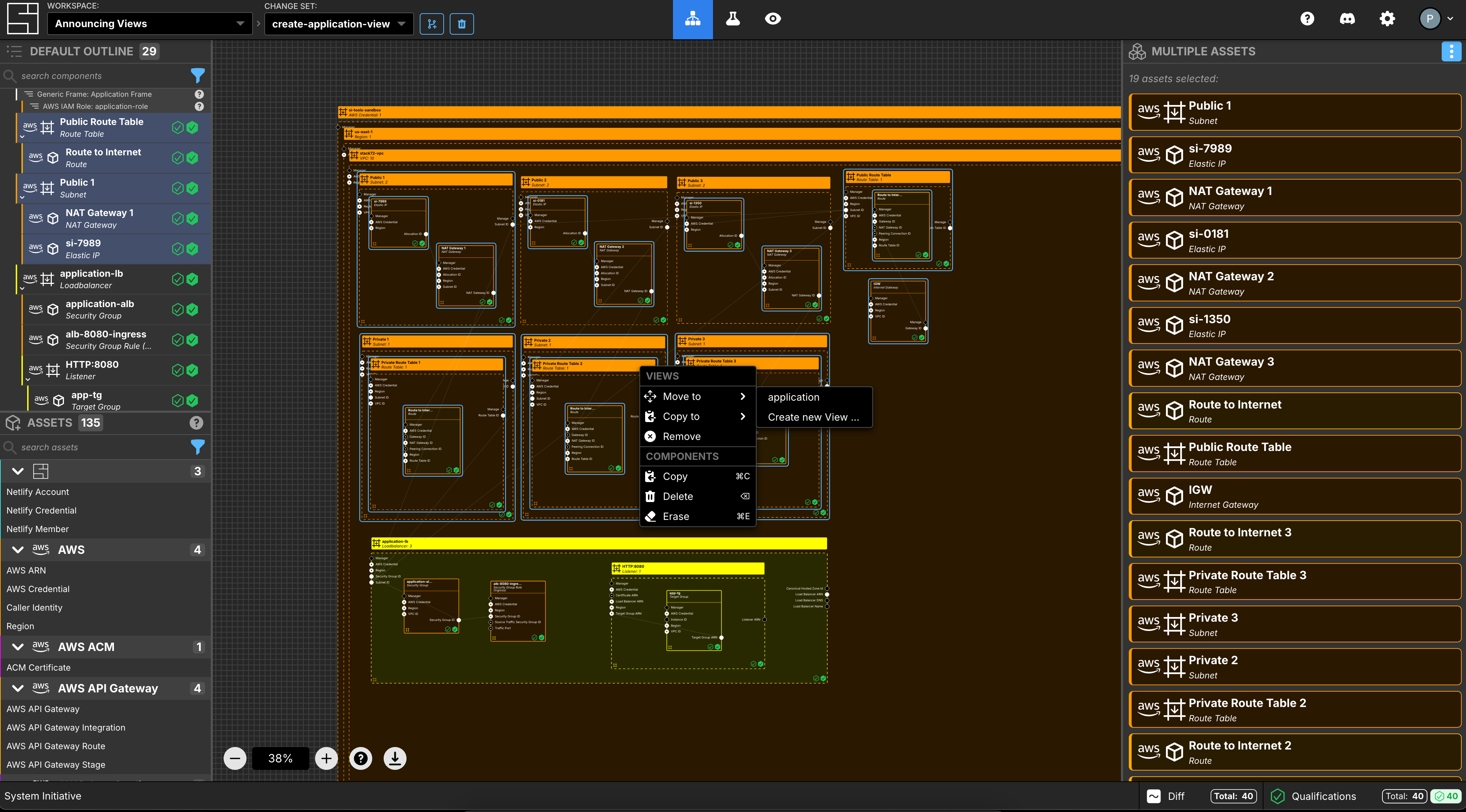 Extract Networking view